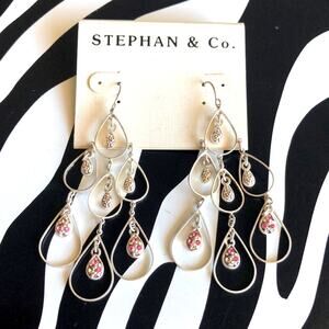 3 for $30 Stephan & Co. Silver and Pink Earrings